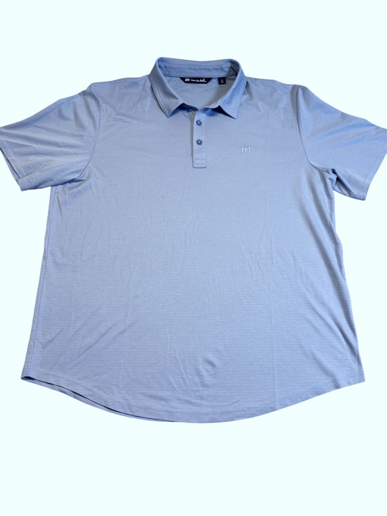 Travis Mathew Other - Travis Mathew The Heater Polo Shirt Blue Mens XL Performance Golf 1MW396